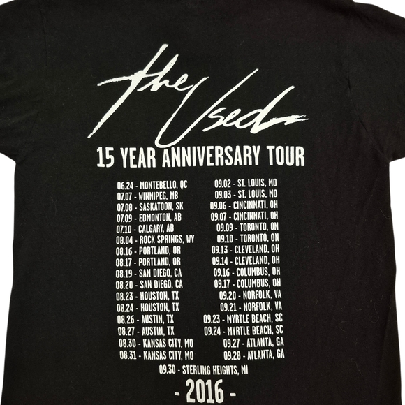 The Used 15th Anniversary Tour T-Shirt - Picture 5 of 5